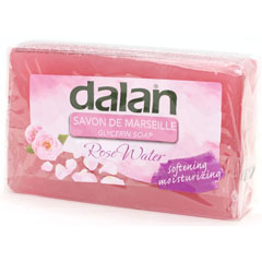 Мыло туалетное "DALAN SAVON DE MARSEILLE" глицериновое роза 150 гр./скидки не действуют/(30)