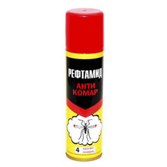 Средство от насекомых "РЕФТАМИД" антикомар спрей от комаров 145 мл./скидки не действуют/(24)