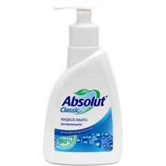 Мыло жидкое "ABSOLUT CLASSIC ABS" антибактериальное ультразащита с диспенсером 250 гр.(15)