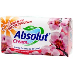 Мыло туалетное "ABSOLUT CREAM" 2 в 1 антибактериальное дикая орхидея 90 гр./скидки не действуют/(72)