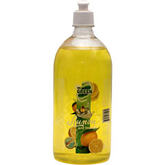 Моющее средство для посуды "MR.GREEN" лимон пуш-пул 1 л./скидки не действуют/(13)