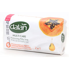 Мыло туалетное "DALAN MULTI-CARE" папайя и молоко 150 гр./скидки не действуют/(48)