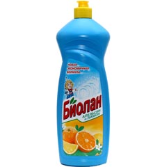 Моющее средство для посуды "БИОЛАН" апельсин-лимон 900 гр.(12)