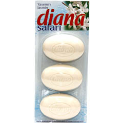 Мыло туалетное "DIANA SAFARI" jasmine/жасмин 3x115 345 гр./скидки не действуют/(20)