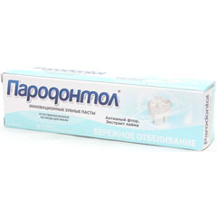 Зубная паста "ПАРОДОНТОЛ" бережное отбеливание 124 гр.(24)