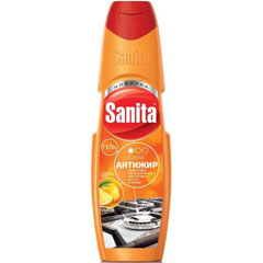 Чистящее средство для плит "SANITA" гель антижир сицилийский лимон 500 мл.(21)