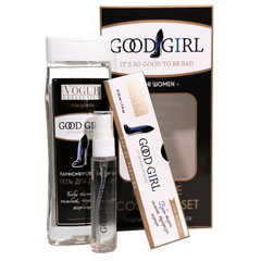 Набор подарочный "GOOD GIRL" женский (гель для душа 250 мл. + парфюмерная вода ручка 30 мл.) 1 шт./скидки не действуют/(1)