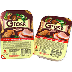 Гренки "GROSS" со вкусом сочной буженины 90 гр.(20)