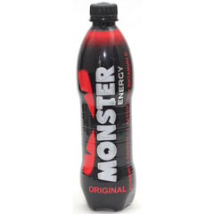 Напиток энергетический "MONSTER ENERGY КРАСНЫЙ" original безалкогольный газированный ягодный микс Пэт 0,5 л.(12)