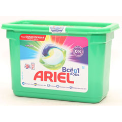 Моющее средство для стирки "ARIEL" гель capsules колор 15 шт.х 28,8 г.(6)