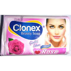 Мыло туалетное "CLONEX" rose 60 гр./скидки не действуют/(72)