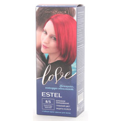 Краска для волос "ESTEL LOVE" 8/5 гранатово-красный 1 шт.(10)
