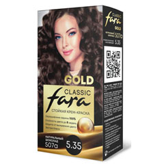 Краска для волос "FARA CLASSIC GOLD" 507 А натуральный шоколад 5,35 1 шт.(6)