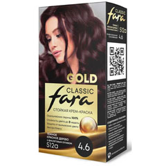 Краска для волос "FARA CLASSIC GOLD" 512 А красное дерево темное с фиолетовым оттенком 4.6 1 шт.(6)