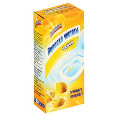 Чистящее средство "СВЕЖИНКА" WC полоска чистоты лимон 3 полоски.(36)