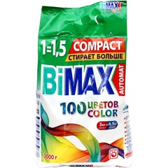 Стиральный порошок "BIMAX" compact автомат колор 3000 гр.(4)