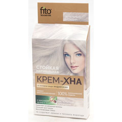 Хна для волос "ФИТОКОСМЕТИК" индийская пепельный блондин (крем-хна в готовом виде) 50 мл./скидки не действуют/(20)
