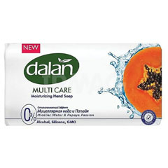Мыло туалетное "DALAN MULTI-CARE" мицеллярная вода и папайя 90 гр./скидки не действуют/(72)