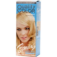 Краска-гель для волос "ESTEL QUALITY COLOR" 118 яркий блондин 1 шт./скидки не действуют/(20)