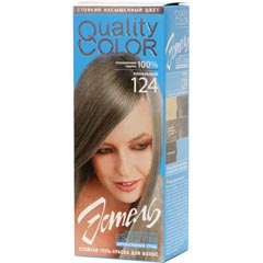 Краска-гель для волос "ESTEL QUALITY COLOR" 124 пепельный 1 шт./скидки не действуют/(20)