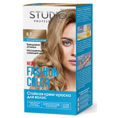 Краска для волос "STUDIO FASHION COLOR" 8.7 песочный светло-русый 1 шт./скидки не действуют/(6)