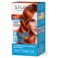 Краска для волос "STUDIO FASHION COLOR" 8.4 огненно-рыжий 1 шт./скидки не действуют/(6)