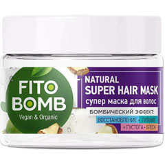 Маска для волос "FITO BOMB" восстановление + питание + густота + блеск 250 мл./скидки не действуют/(12)