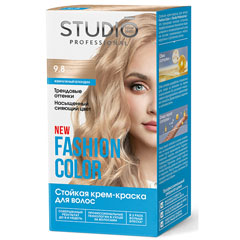 Краска для волос "STUDIO FASHION COLOR" 9.8 жемчужный блондин 1 шт./скидки не действуют/(6)