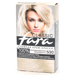 Краска для волос "FARA CLASSIC" 530 скандинавская блондинка 1 шт./скидки не действуют/(6)