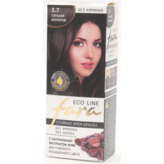 Краска для волос "FARA ECO LINE" 3.7 горький шоколад 1 шт.(15)
