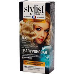 Краска для волос "STYLIST COLOR PRO" крем 9.0 натуральный блонд 115 мл.(17)