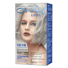Краска-гель для волос "ESTEL ONLY" 10/18 светлый блондин пепельно - жемчужный 1 шт./скидки не действуют/(10)