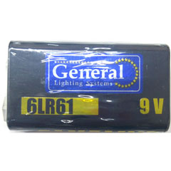 Элемент питания "GENERAL" 6LR61 9V крона 1 шт.(12)
