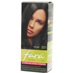 Краска для волос "FARA NATURAL COLORS" 301 черный 1 шт./скидки не действуют/(15)