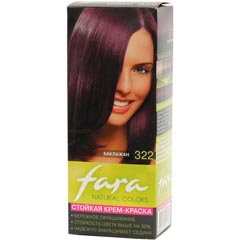 Краска для волос "FARA NATURAL COLORS" 322 баклажан 1 шт./скидки не действуют/(15)