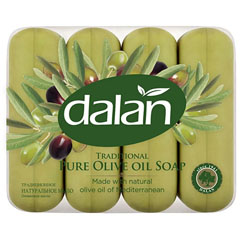 Мыло туалетное "DALAN TRADITIONAL" оливковое масло 4*70 280 гр./скидки не действуют/(24)