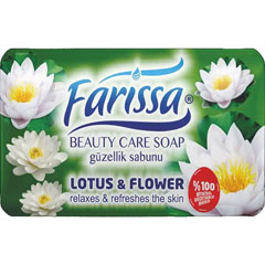 Мыло туалетное "FARISSA" lotus & flower/цветы лотоса 90 гр./скидки не действуют/(72)