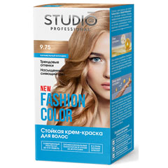 Краска для волос "STUDIO FASHION COLOR" 9.75 карамельный блондин 1 шт./скидки не действуют/(6)
