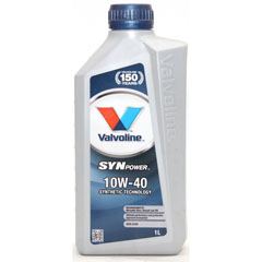Масло моторное "VALVOLINE SYNPOWER" SAE 10W-40 полусинтетическое 1 л./скидки не действуют/(12)