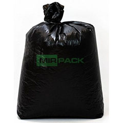 Мешки для мусора "MIRPACK" черные 70х110 40 мкм. 120 литров 1 шт.(200)