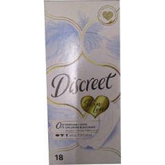 Прокладки "DISCREET" мультиформ Skin love белые 18 шт.(18)