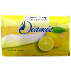 Мыло туалетное "DIAMIS HEALTH & BEAUTY" lemon 90 гр./скидки не действуют/(72)