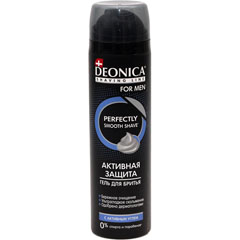 Гель для бритья "DEONICA" for men активная защита с черным углем 200 мл./11-429//скидки не действуют/(6)