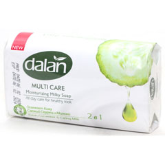 Мыло туалетное "DALAN MULTI-CARE" огурец и молоко 150 гр./скидки не действуют/(48)