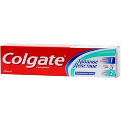 Зубная паста "COLGATE" тройное действие 100 мл/154 гр./скидки не действуют/(48)