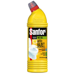 Чистящее средство "SANFOR WC" гель санитарно - гигиенический лимон 750 мл./скидки не действуют/(15)