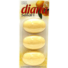 Мыло туалетное "DIANA SAFARI" lemon/лимон 3x115 345 гр./скидки не действуют/(20)