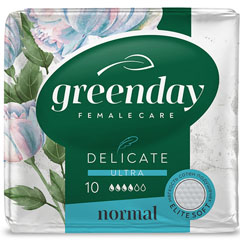 Прокладки "GREEN DAY" ultra normal dry delicate 10 шт.(18)