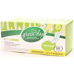Прокладки "GREEN DAY" ежедневные Discreete 60 шт.(12)
