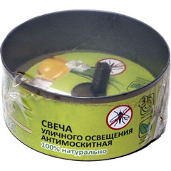 Средство от насекомых "NADZOR" свеча от комаров банка 130 гр.(1)